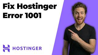Fix Hostinger Error 1001 (2026 Easy Guide)