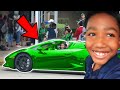 Picking Up Little Brother From School in LAMBORGHINI!