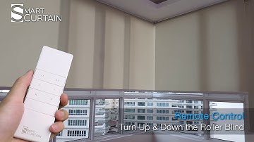 Motorized Roller Blind - One Click Open All At The Same Time - Smart Curtain Malaysia