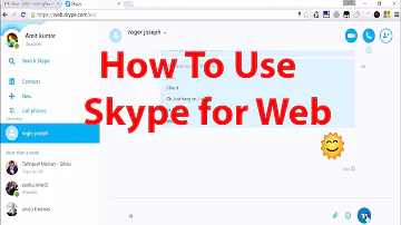 Come usare Skype sul web?