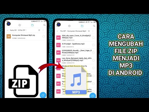 Video: Bagaimana cara mengonversi mp3 ke file zip?