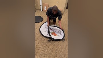 How to pack the vertical pop-up banner from In The Mix Print Services 586-573-4444