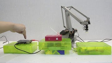 Raspberry Pi as Robot Arm Controller with 3D Gesture Shield