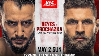 UFC VEGAS 25 LIVE REYES VS PROCHAZKA LIVESTREAM & FULL FIGHT NIGHT COMPANION