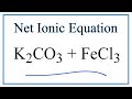 Net Ionic Equations and Solubility