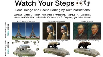 Watch Your Steps: Local Image and Scene Editing by Text Instructions