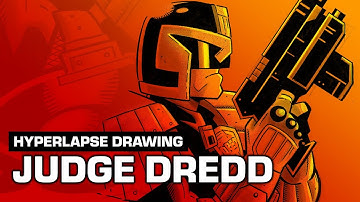 Hyperlapse Drawing: Judge Dredd
