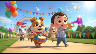 Puppy’s Fun Music Parade | Kids Rhyme | Nursery Songs &amp; Fun Learning