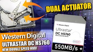 WD Ultrastar DC HS760 Dual Actuator Hard Drive Revealed!