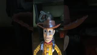 Woody meets the mutant toys in sids room scene toy story