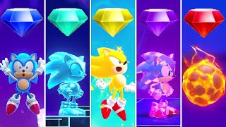 Sonic Superstars  All Chaos Emerald PowerUps & Special Stages