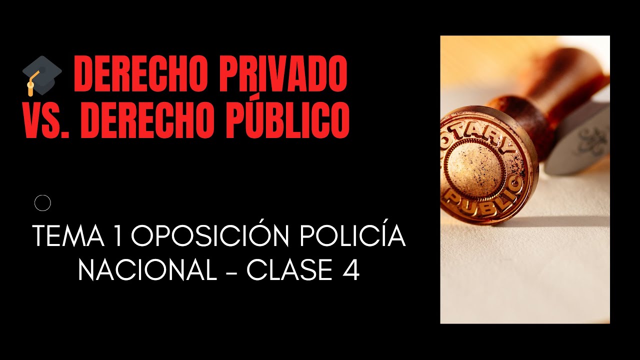 Derecho Privado vs. Derecho Público 📚 - Clase 4