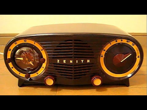 真空管ラジオ ZENITH Owl Eyes Tube Radio Model K-515「Peggy