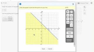 Graphing a System of Inequalities in MyMathLab