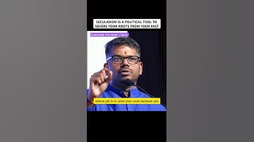 J sai deepak latest talk on Secularism as a political evangelical tool to sever the roots from past