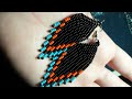 Kum Boncuk Saçaklı Küpe Sandbead earring   part #1