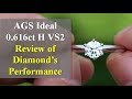 Review of AGS Ideal Cut Round Diamond Performance (0.616ct H VS2 Hearts And Arrows)