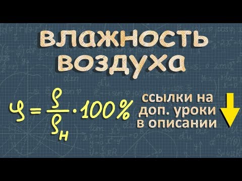 относительная ВЛАЖНОСТЬ ВОЗДУХА физика 8