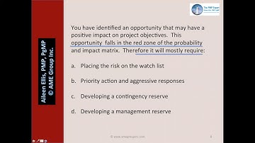 PMP Exam Prep - Probability and Impact Matrix with Aileen Ellis