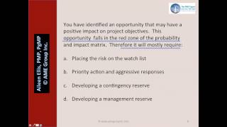 PMP Exam Prep - Probability and Impact Matrix with Aileen Ellis