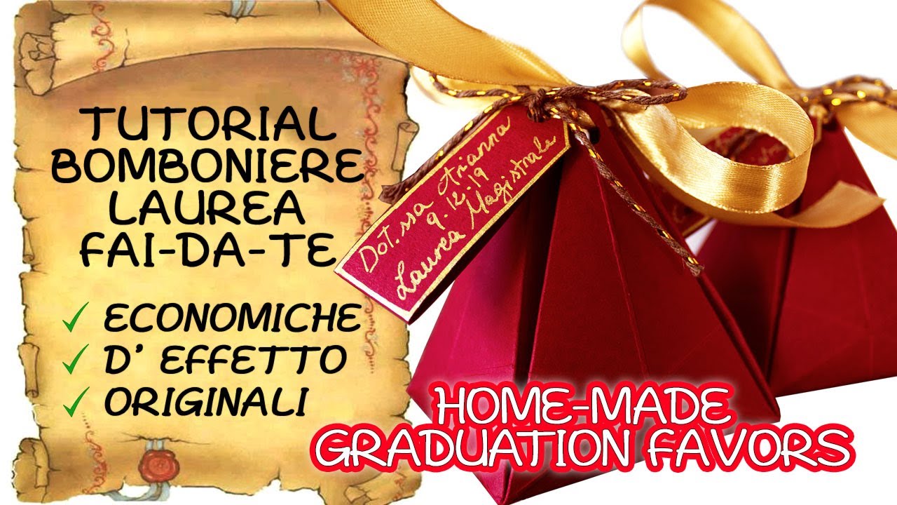 Tutorial Bomboniere Laurea Fai Da Te 2 Youtube