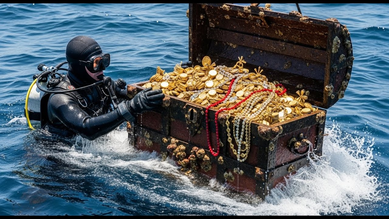 TREASURE HUNTING - American Divers Find Massive Gold Chest On Ocean ...