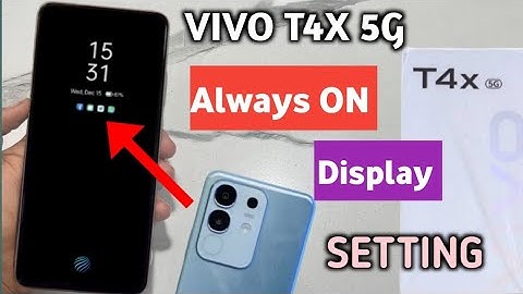 Vivo t4x 5g always on display setting|| vivo t4x 5g always display on setting kaise kare