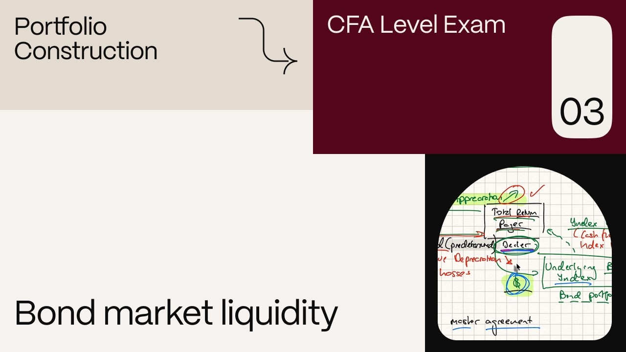 Bond market liquidity (for the CFA Level 3 exam) - YouTube