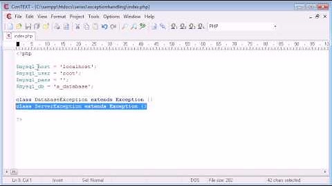 Beginner PHP Tutorial - 187 - Custom Exceptions