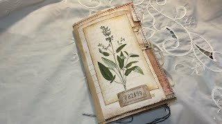 Natures Garden Field Notes junk journal- Handmade Journal - Flip Through
