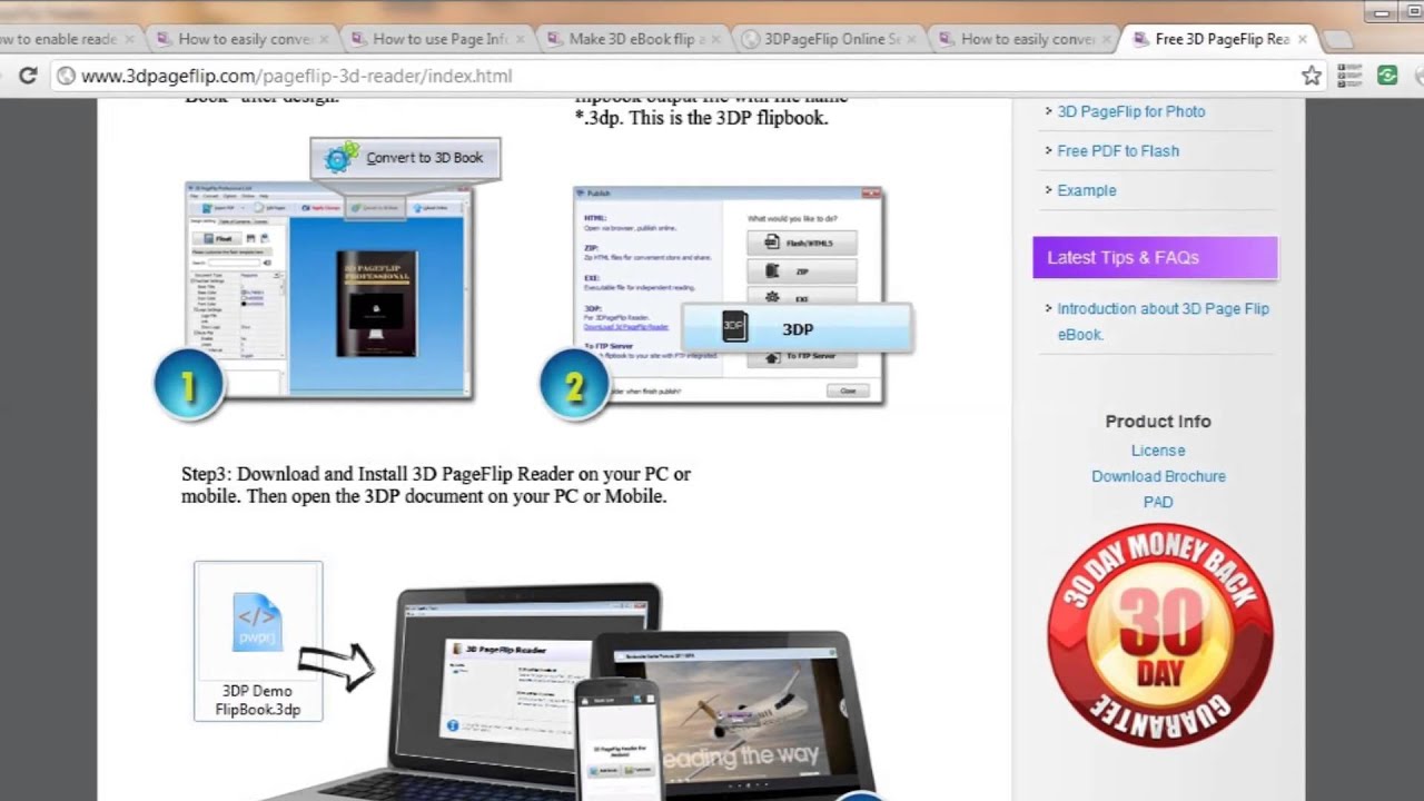 Introduction of 3D PageFlip Reader