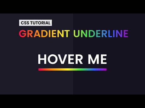 Rainbow Underline Hover Effect