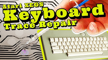 Atari XEGS Keyboard Trace Repair and Restoration