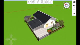 Ep.7 ออกแบบบ้านใน Home design 3D (ทำหลังคาที่จอดรถ) #Homedesign3D #Home3D #ออกแบบบ้าน #แอพออกแบบบ้าน