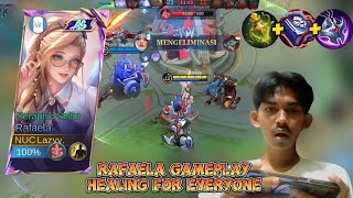 The Best Gameplay Rafaela, Healing For Everyone | Best Build And Emblem Rafaela | Rafaela Tutorial