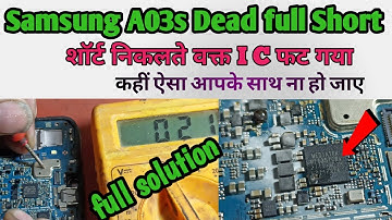 Samsung A03S (SM A037FN)Water Damage Dead full short solution 2025