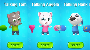 Talking Tom Splash Force - Talking Tom vs Talking Angela vs Talking Hank - New Game Android Gameplay