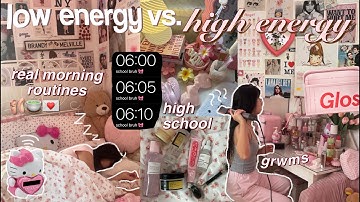 ₊˚🖇️ REAL *high school* MORNING ROUTINE (junior year) 6AM 🩰✧˚fast grwm, aesthetic skincare ୨ৎ 2024