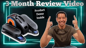 Under Desk Elliptical Machine Review | Quiet, Portable Seated Leg Exerciser with Remote Control