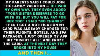 My Parents Said I Could Join The Family Vacationif I Paid My Own Way  I Said no Thanks Then