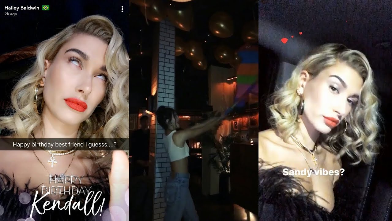 Hailey Baldwin Snapchat Story 2 November 2017 W Kendall Jenner