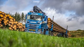 A day with a logging truck in Belgium
