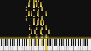 Robert Schumann - Albumblätter op. 124 12. Burla. Presto | Piano Visualization
