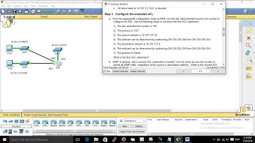 CCNA2 Chapter9- Configuring Extended ACLs Scenario 2