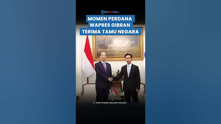 MOMEN PERDANA WAPRES Gibran Terima Tamu Negara PM Korea Selatan di Istana