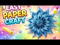 How to make easy paper craft,handmade easy paper flower, home decoration with paper