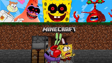 Minecraft Speedrunner VS 4 Hunters - SpongeBob Animation