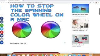 How to Stop the Spinning Color Wheel on a MAC without losing Work or Data