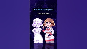 Concept ➡️ in-game portrait!✨️ #indiegame #pixelart #2danimation #sketchvsfinal #gamedev #cutegame