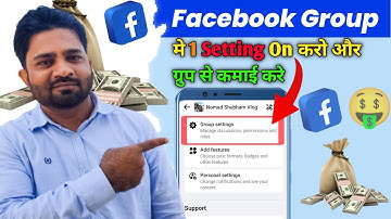 Facebook Group Me Ek Setting On Karo Earning Start | Earn Money Facebook Group | Facebook |